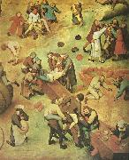 Pieter Bruegel detalj fran barnens lekar Spain oil painting artist